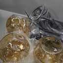 Emliviar 3 Pack Amber Hanging Lamps DYE287G2-MIL BK Bundle with 4-Pack A19 LED Bulbs