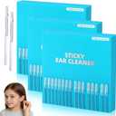 Sticky Ear Cleaning Stick, Reusable Ear Cleaning Tools with Soft Rubber Head, Gentle Adhesive Ear Pick for Ear Wax Cleaning, Adhesive Ear Cleaning Sticks for All Ages (3 Box)