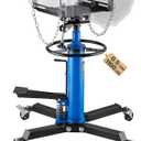 VEVOR Transmission Jack, 33"-67" High Lift, 1100 lbs Hydraulic Telescoping Transmission Jack, 2-Stage Transmission Stand 1/2 Ton Capacity with Foot Pedal, 360 Swivel Wheel, Garage/Shop Lift Hoist