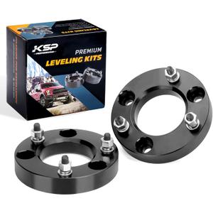 KSP 1.5" F150 Leveling Kits, 1.5in Front Strut Spacers Compatible with F-150 2004-2026 Expedition 2003-2018 Lincoln Mark LT 2005-2008, 1-1/2inch Suspension Level Kit (Package of 2pcs Black)
