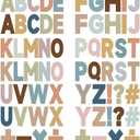 Hxezoc 272 Pcs 28 Sheets Letter Stickers Large Alphabet Stickers Colorful Self Adhesive Decoration for Bulletin Board Classroom Office Window Indoor Supplies
