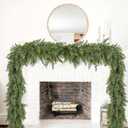 9FT Pine Cedar Christmas Garland, Christmas Greenery Garland,Realistic Cypress Garland for Holiday Mantel Fireplace Table Centerpiece Decoration