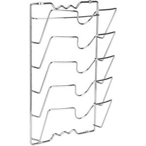 Jiallo Wall Door Mounted Pot Lid Rack With Chrome Finish WU1071 (11" x 17" x 4") 12 pack