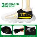Plantar Fasciitis Gel Heel Protectors - Bukihome Heel Cups for Women Men Heels Spur Pain Relief - Heel Inserts Pads for Achilles Tendinitis Dry Cracked Heel Support Cushion,Men 5-8|Women 4.5-9, Black