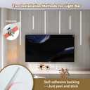 LED Recessed Lighting Kit,6 Pack Self-Adhesive COB LED Light Bar, Cold White 6000K, with Touching Switch, for Wood Slat Wall Panels,Headboards,Home Decor. Silver Chanenl,2Pcs*(16in+24in+40in)