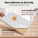 Drawer & Shelf Liner 12In x 20FT- Non-Adhesive Kitchen Cabinet Liners, Waterproof, Non-Slip, Easy to Cut, Reusable Shelf Paper for Dresser Closets Pantry (White Diamond)