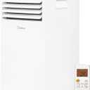 Midea 6,000 BTU ASHRAE (5,000 BTU SACC) Portable Air Conditioner, Cools up to 150 Sq. Ft., with Dehumidifier & Fan mode, Easy- to-use Remote Control & Window Installation Kit Included (White)