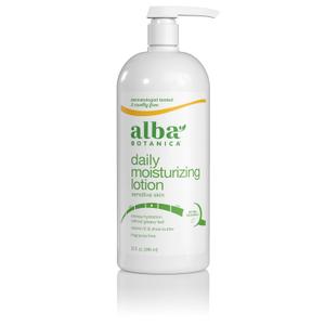 Alba Botanica Daily Moisturizing Lotion, Sensitive Skin, Fragrance Free, 32 Oz (Packaging May Vary)