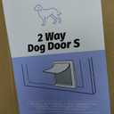 Pexprime, Pet Products 2-Way Locking Dog Door, Small to Medium Dogs, White
