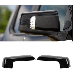 Mirror Caps Fitment for 2019-2025 Chevy Silverado 1500/GMC Sierra 1500 2PCS-Set (Black, Silverado/Sierra 19-24)