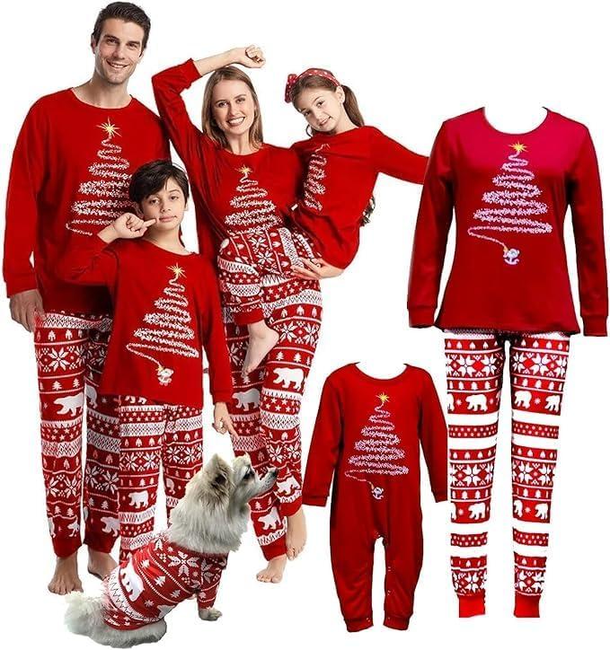 Christmas Pjs Matching Sets Xmas Holiday Pajamas for Adult Kids Baby Dog Family Sleepwear Loungewear Outfits, Special Size Type: Men, Size L