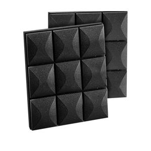 6 PCS Acoustic Foam Panels, Soundproofing Insulation Foam, 30x30cm, Black Polyurethane No Adhesive