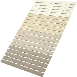 MBOSS Bath Tub Shower Mat Non Slip Bathtub Mats for Bathroom Shower Floor Mat Bath Mats for Shower Tub Anti Slip Shower Mat with Drain Hole and Large Suction Cups (27.5" x 15.7" (Rectangular), 4-color Gradient Beige)