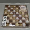 Sea Team 64-Pack Miniature Flocked Velvet Christmas Tree Ball Ornaments Set, Hanging Velour Baubles, Shatterproof Plastic Decorations for Xmas Tree, Wreath, Garland, 30Mm/1.18 Inches, Baking Time