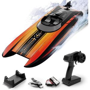 RC Boat - Mini Remote Control Boats for Adult,2.4GHz Racing Boat for Water Pool&Lakes,Summer Water Toy (Red)