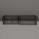 2 Pack Large Adhesive Cabinet Organizer - Lid Organizer Inside Cabinet Wall Mounted Pantry Door Caddy for Food Container Lid Kitchen Under Sink Basket