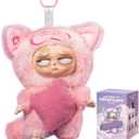 CALEMBOU Plush Blind Box, Cute Grumpipi Whispers to Dreamland Series Soft Stuffed Keychain, Kawaii Mystery Vinyl Bag Charms Collectible for Birthday Christmas