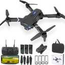 FLYVISTA Mini Drone with Camera for Adults Kids, 1080P WiFi FPV Camera Drone with 3 Batteries, One-Click Take Off/Landing, Altitude Hold, Headless Mode, 360 Flips, 3-Gear Speeds, Emergency Stop, Carrying Case, Toys Gifts for Kids and Adults Beginner