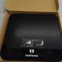 Digital Bathroom Scales for Body Weight, Weight Scale with High Precision Sensors Accurate Round Corner Design LED Display 400lbs/180kg (Black)