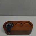 58mm Espresso Tamper Station Rosewood KNODOS Espresso Machine Accessories For Coffee Bar Wooden Coffee Tamping Box and Portafilter Holder (Classic)