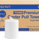 EZ-Pull Premium 2ply+ Centerpull Centerfeed Paper Hand Towels, FSC certified white, 6 rolls x 600 sheets, P2C600