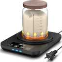 Electric Sourdough Starter Warmer Mat, Upgrade Warming Heating Pad for Sour Dough Starter, Sourdough Heater Proofing Tool for Home Baking with US Plug Thermostat Control, Timing, Memory Function (Black)