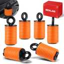Benlari ATV Tie Down Anchors Lock and Ride Iron Ruber Fit for Polaris Ranger General 1000 XP 900 XP 800 700 500 570 General 1000 Fit for 1-7/16" 2013-2025 Orange