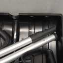 Snow Shovel for Driveway, Snow Removal Shovel with Ergonomic D-Grip Handle, 48-inch Long Lightweight Shoveling Tool, Large Capacity Shovel for Garden, Car Garage, Home Sidewalk and Camping, Black