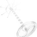 Rotating Jewelry Organizer Stand Hooks for Keychains Hair Ties and Accessories Elegant Desktop Display Rack for Use (31.00X21.00X21.00CM)