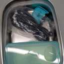 TRAVELISIMO Electric Lunch Box for Adults 100W Heated Lunch Box For Men 1.5L Stainless Steel Portable Food Warmer, 12/24/110V Electric Food Warmers for Travel & Work Loncheras Para Hombres de Trabajo (Neon Blue)