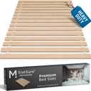 Meliusly Queen Bed Slats 60x80 Heavy Duty 0.6 Inch Thick Replacement Wood Slats for Queen Bed Frame, Slatted Bed Base with Under 2.5 Inch Spacing, Wooden Mattress Support Slats for Platform Bed