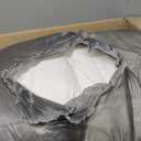 WhatsBedding 4 Inch Memory Foam Mattress Topper Twin for Back Pain Relief, Filled with Breathable Gel Memory Foam, Fluffy Comfort Supportive Pillow Top Mattress Topper, 75x39x4in (White)