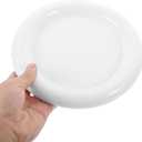 Amosfun Ceramic Pasta Food Tray Munchies Dinner Plate - 7.6 Inch Ceramic Dish Plate Key Jewelry Trinkets Storage Tray