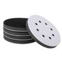 5 Pcs - 5 Inch 8 Holes Soft Density Interface Pads Hook and Loop 5" Sponge Cushion Buffer Backing Pad, Orbital Sander Foam Pads (5 Pcs)