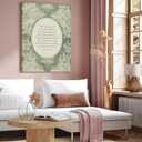 Sage Green Christian Scripture canvas Wall Art Vintage Bible Verse Poster Prints Religious Faith Pictures Christian Paintings Artwork for Prayer Office Living Room Bedroom Dorm Home Decoration 16*24In (Stretched Canvas on A Wooden Frame)