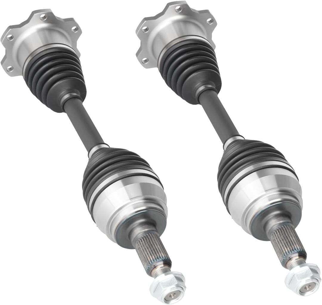 Front CV Axle Shaft Assembly Fit for Chevy Silverado Suburban Avalanche 1500 Tahoe Blazer, for GMC Yukon K1500 K2500 Sierra, for Cadillac Escalade EXT ESV, Left or Right CV Joint Shaft, 2 pack, 17 inches or 18 inches