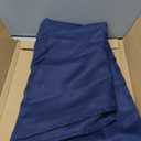 sancua 60 Inch Round Tablecloth (Fits 20-48 Inch Tables), Water Resistant Spill Proof Washable Polyester Table Cloth Decorative Fabric Table Cover for Dining, Buffet Parties and Camping, Navy