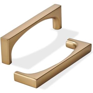 khtumeware 2 Pack Solid Handles 5-Inch(128mm) Champagne Bronze Cabinet Pulls,Heavy Duty for Kitchen Cabinets, Cupboards, Drawers and Bathroom Hardware