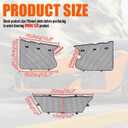3Pcs Black Upgraded Front Radiator Guards Grille,Aluminum Body Bumper OEM Style Front Outer Grill Guard Protection Screens Grille Vents Insert Mesh Set for Corvette C8 Z06 2023+/E-Ray 2024+