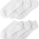 Jefferies Socks Girls 2-6X Seamless Capri Liner 6 Pair Pack (Medium, White)