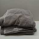 Amazon Basics 100% Cotton Quick-Dry Hand Towel, 8-Pack, Platinum, 28" x 16"