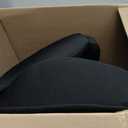 Ergonomic Seat Cushion, Office Chair Seat Cushions with L-Shaped Design, Memory Foam Orthopedic Cushion with Coccyx Hollow, Lumbar Support & Tailbone Pain Relief for Car, Truck, Gaming Chair (Black)