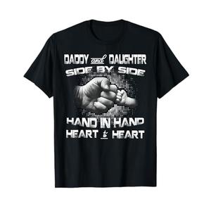 Daddy Daughter Fist Bump Matching Father's Day Best Dad T-Shirt 2XL