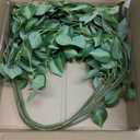 HyeFlora 5PCS Artificial Eucalyptus Leaves Stem Plants for Spring Decor, 32.7 inch Fake Leaves Greenery Branches Green Shrubs Silk Faux Foliage DIY Stems for Festival Home Kitchen Farmhouse(Green)