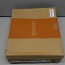 OUTJET Men's Waterproof Hiking Boots Lightweight Comfortable Leather Mid Ankle Outdoor Trekking Boot 11.5, Black