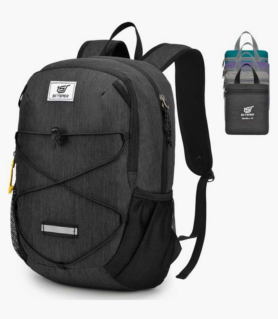 SKYSPER Small Hiking Backpack -12L Lightweight Packable Daypack for Travel Foldable Tear Resistant Backpacks for Women Men