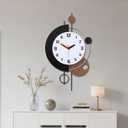 Large Wall Clocks for Living Room,Silent Non-Ticking Quartz Battery Operated,Modern Decorative Wall Clock for Kitchen Bathroom Bedroom Home Wall Decor,13x28inch