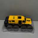 8WD Amphibious Monster Truck, 2.4G Off Road Waterproof 1:12 Big Remote Control Car for Boys, All Terrain RC Cars Toys for 7 8 9 10 11 12 Year Old Boys/Girls, Gift Birthday Christmas-Yellow