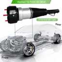 Front Air Suspension Shock Strut Compatible with 2007-2013 Mercedes-Benz S-Class W221 S350 S400 S550 S600 S63 AMG S65 AMG Without 4Matic/ABC OEM# 2213209313 2213204913