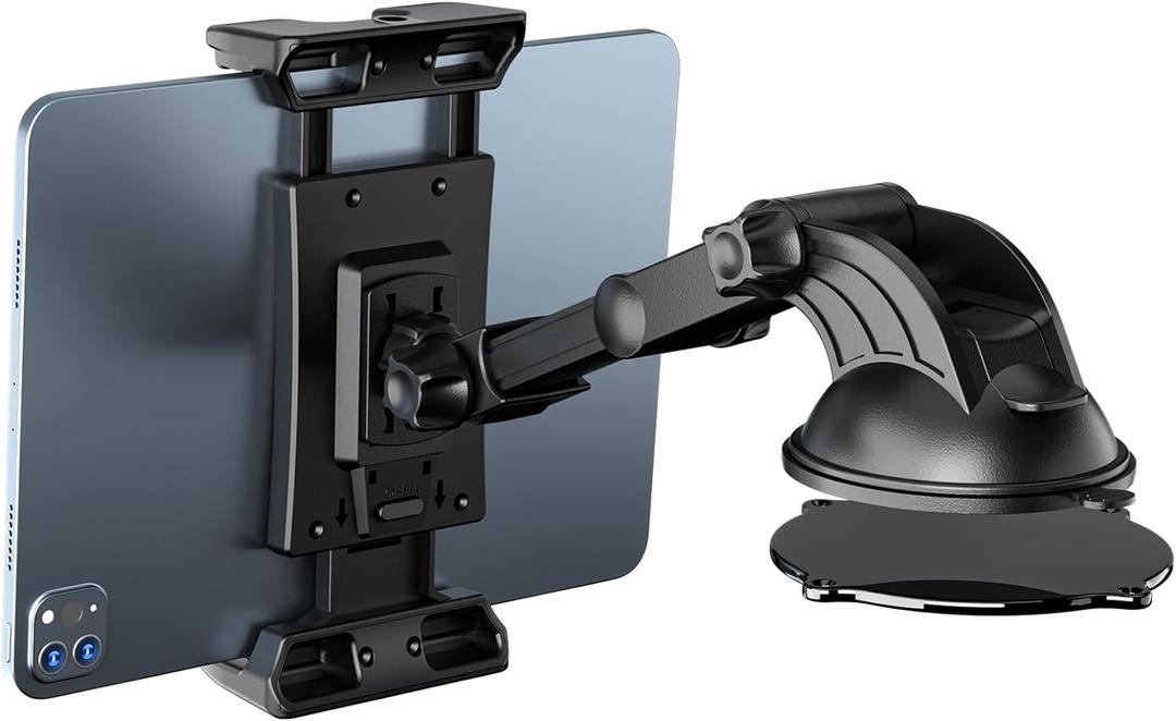 OHLPRO Tablet Holder for Car, 360 Rotatable iPad Car Mount, Dashboard Windshield Suction Cup for Truck SUV Car, Tablet Stand for All 5"-13" iPad Galaxy Tab Kindle Fire iPhone Switch